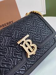 Burberry Small Leather Thomas Crossbody Black Bag - 3