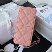 Chanel small tote bag pink leather AS3223 - 4