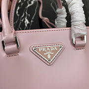 Prada Logo Plaque Small Tote In Pink - 4