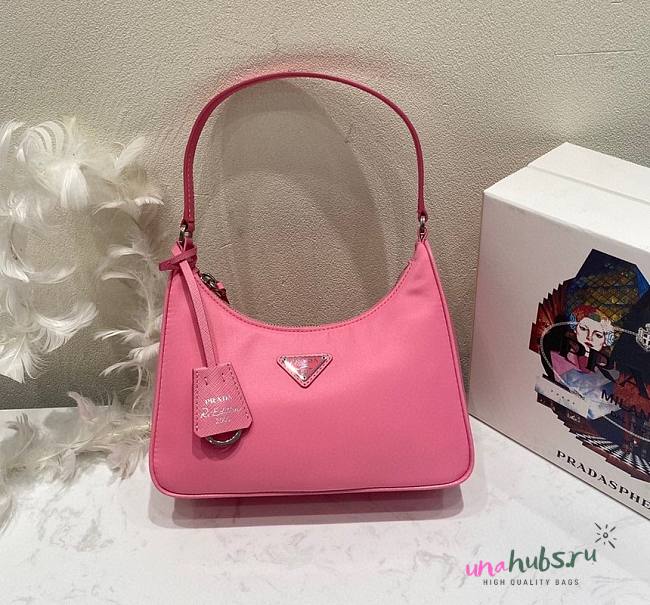 Prada Re-Edition 2000 Nylon Mini Bag Pink 1NE515 - 1