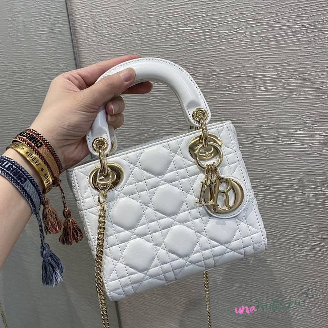 Lady Dior mini white - 1