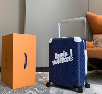 Louis Vuitton Horizon55 blue luggage 