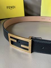 Fendi belt black gold hardware 3cm - 4