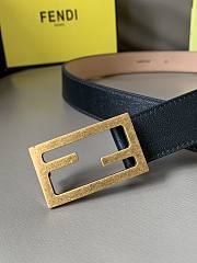 Fendi belt black gold hardware 3cm - 3