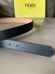 Fendi belt black gold hardware 3cm - 2
