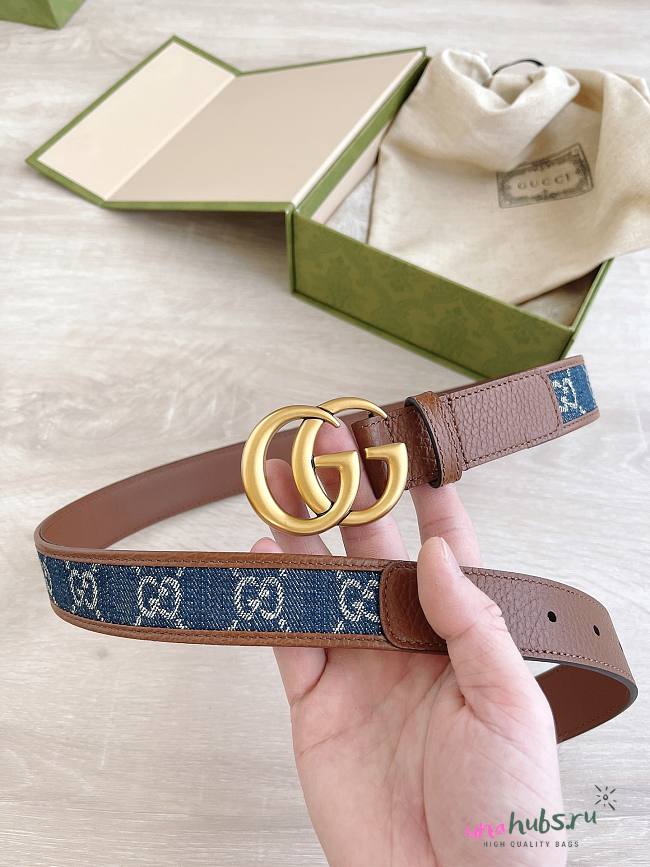 Gucci denim belt - 1