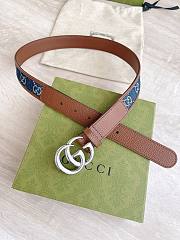 Gucci demin silver belt - 5