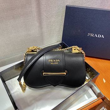 Prada Saffiano Sidonie Black Bag