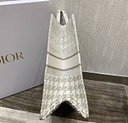 Dior book gold tone embroidery tote 41cm  - 5