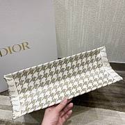 Dior book gold tone embroidery tote 41cm  - 4