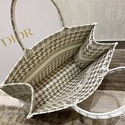 Dior book gold tone embroidery tote 41cm  - 3