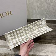 Dior book gold tone embroidery tote 36cm - 5