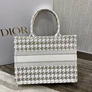 Dior book gold tone embroidery tote 36cm - 3