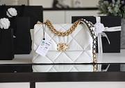 Chanel 19 White Gold Hardware 30cm - 2