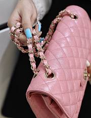 Chanel iridescent pink flap bag 25cm - 2