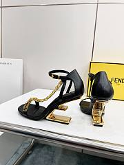 Fendi black leather heels - 2