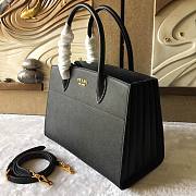 Prada Tote Saffiano City Leather Black 1BA049 - 6