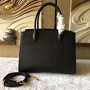 Prada Tote Saffiano City Leather Black 1BA049 - 4