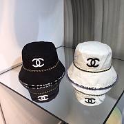 Chanel round hat black / white - 1