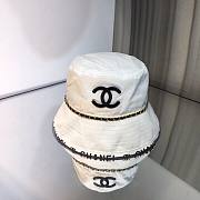 Chanel round hat black / white - 5