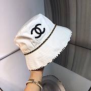 Chanel round hat black / white - 3