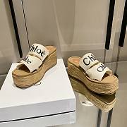 Chloe high flatform raffia - 6