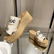 Chloe high flatform raffia - 5