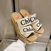 Chloe high flatform raffia - 4