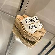 Chloe high flatform raffia - 3