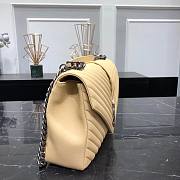 YSL LARGE COLLEGE BAG IN BEIGE MATELASSÉ LEATHE SILVER - 3