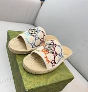 Gucci color GG raffia slippers - 6