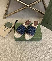 Gucci denim slippers - 5