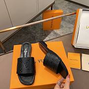 Louis Vuitton Black Flat Mules  - 5