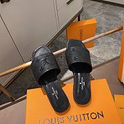 Louis Vuitton Black Flat Mules  - 4