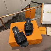 Louis Vuitton Black Flat Mules  - 6