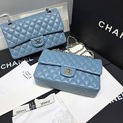 Chanel CF flap bag blue classic 25cm - 1