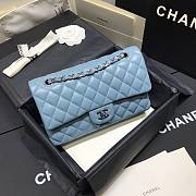 Chanel CF flap bag blue classic 25cm - 2