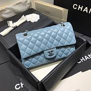 Chanel CF flap bag blue classic 25cm - 5