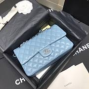 Chanel CF flap bag blue classic 25cm - 6