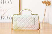 Chanel handle mini flap bag colorful 20cm - 3