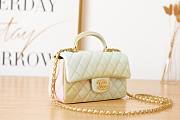 Chanel handle mini flap bag colorful 20cm - 4