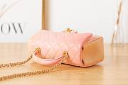 Chanel handle mini flap bag orange colorful 20cm - 5