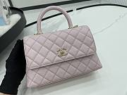 Chanel coco pink flap bag gold hardware 24 cm - 1