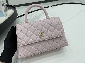 Chanel coco pink flap bag gold hardware 24 cm