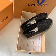 Louis Vuitton espadrillers black raffia - 3