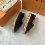 Louis Vuitton espadrillers black raffia - 4