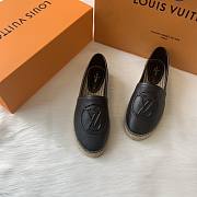 Louis Vuitton espadrillers black raffia - 5