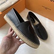 Louis Vuitton espadrillers black raffia - 6