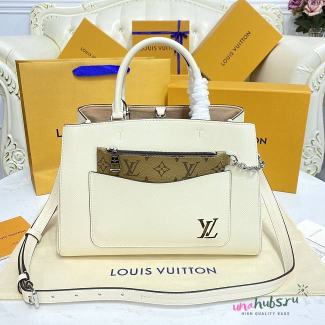 Louis Vuitton Marelle Tote MM White Bag - 1