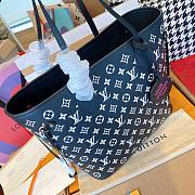 Louis Vuitton MM Black Pink Neverfull  - 3